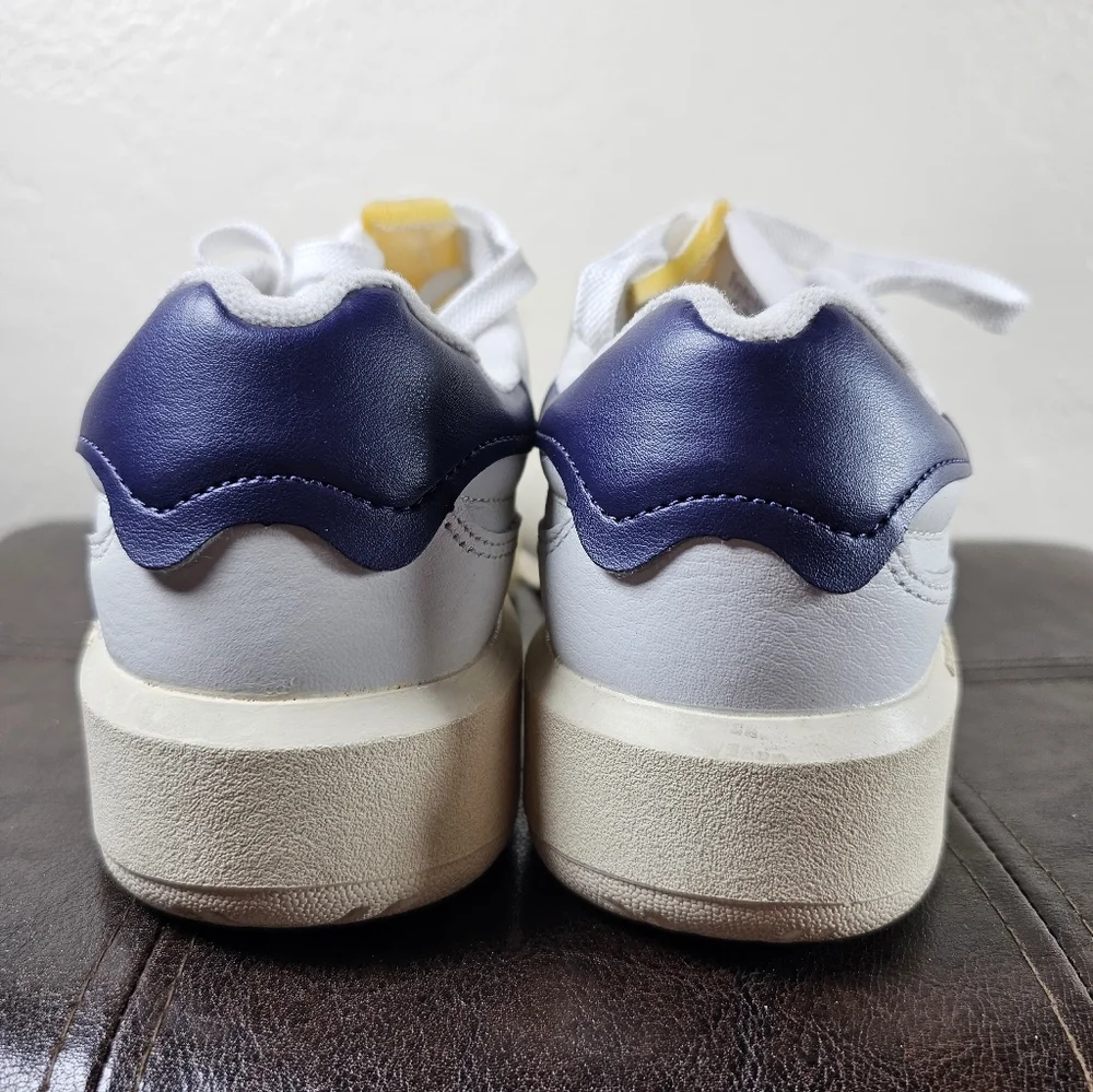 New Balance‎ CT 302 Leather Platformed White Blue Retro Sneakers Sz W8 M 6.5